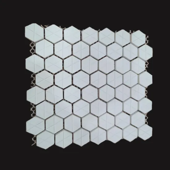 92% Wear Resistant Alumina Ceramic Hexagonal Tile Mat